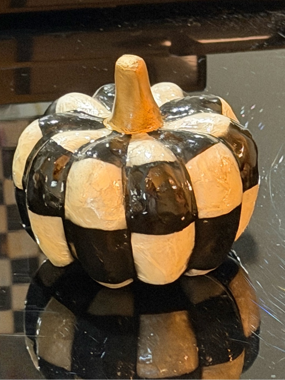 Mackenzie Childs mini capiz pumpkin